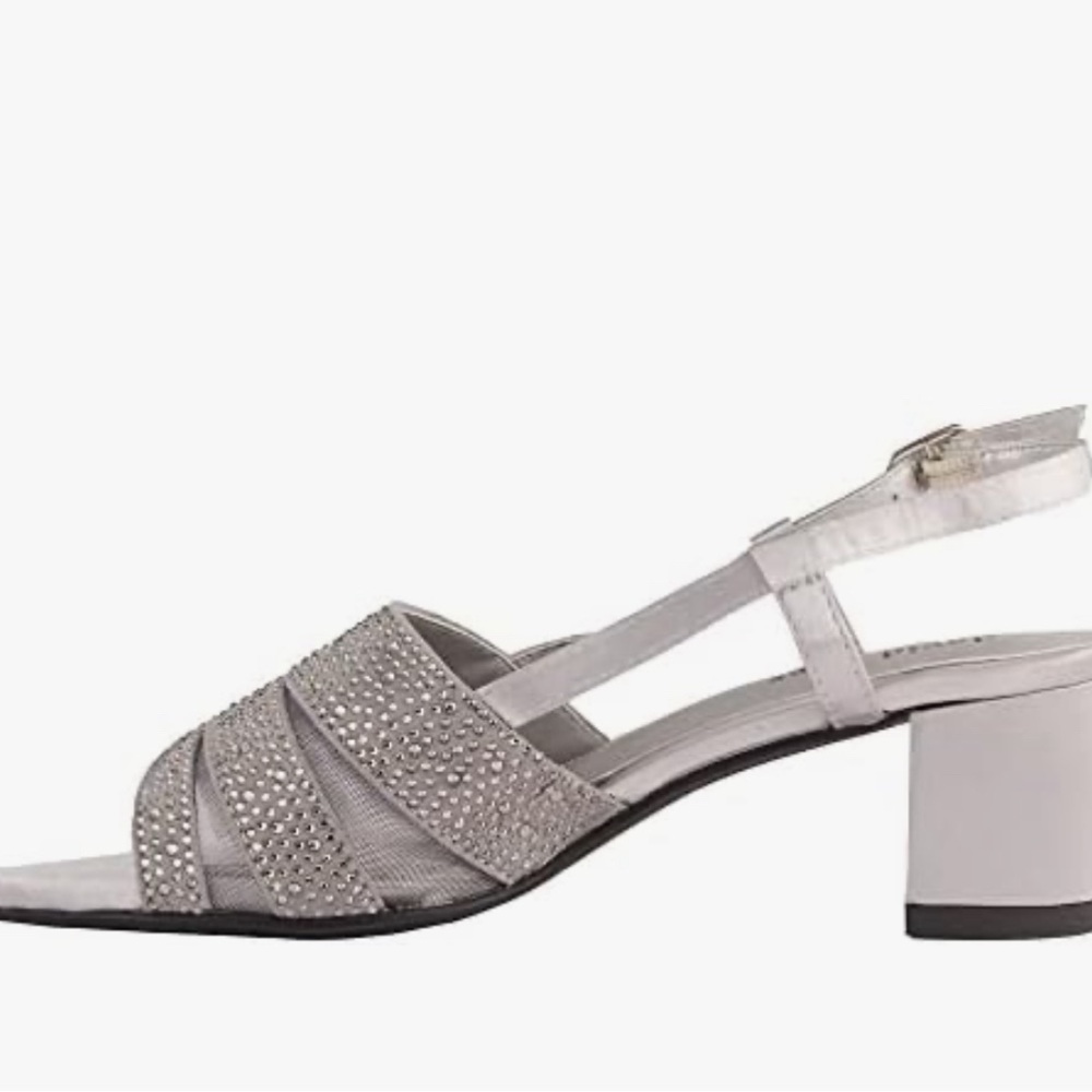 David Tate Satin Sparkle Sandals Size 8 NWT - Picture 5 of 16